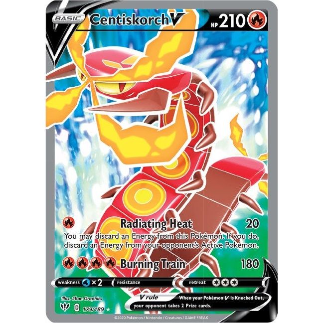 Centiskorch V (Full Art) (179/189) (SWSH03)