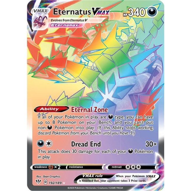 Eternatus VMAX (Secret) (192/189) (SWSH03)