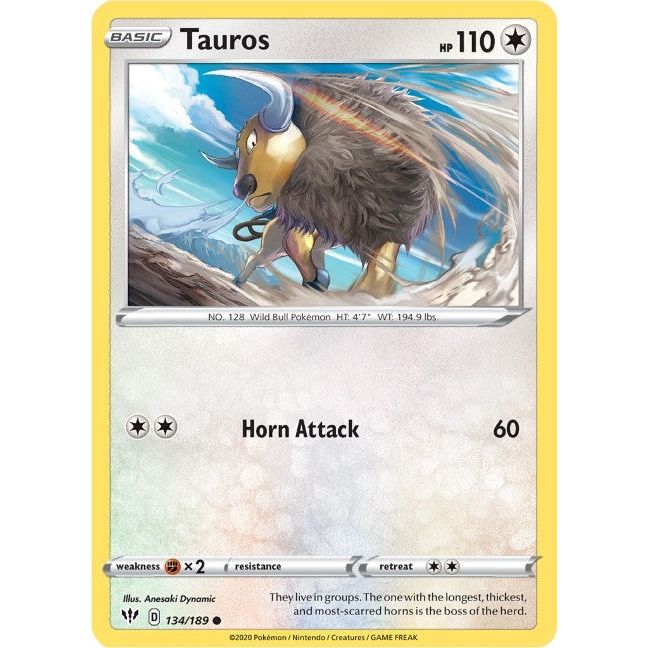 Tauros (134/189) (SWSH03)
