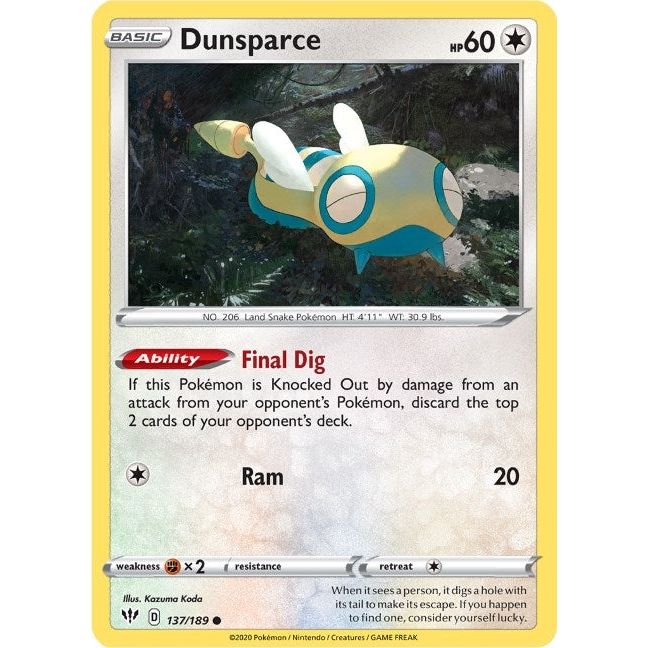 Dunsparce (137/189) (SWSH03)