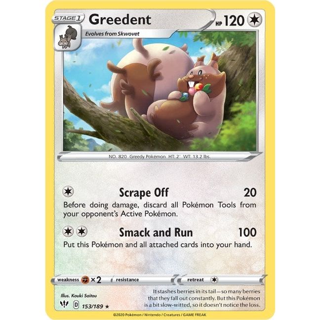 Greedent (153/189) (SWSH03)