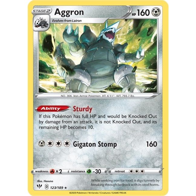 Aggron (123/189) (SWSH03)