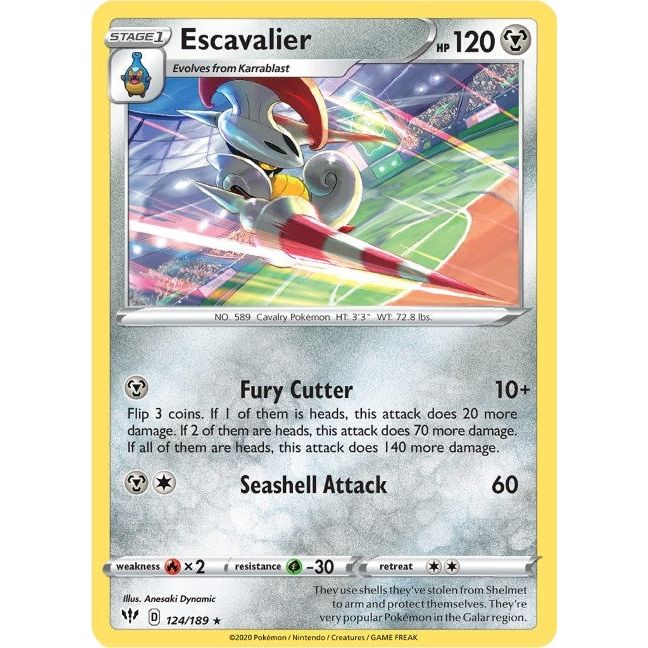 Escavalier (124/189) (SWSH03)