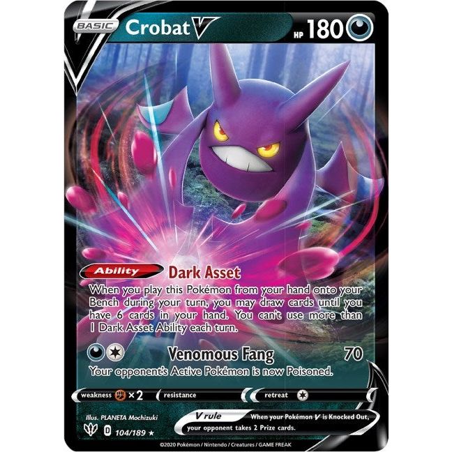 Crobat V (104/189) (SWSH03)