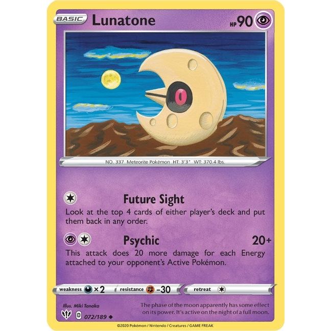 Lunatone (072/189) (SWSH03)