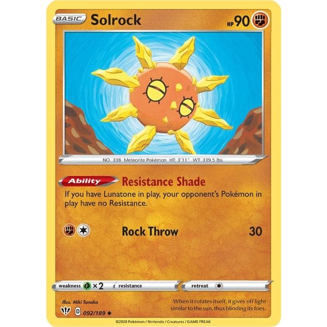 Solrock (092/189) (SWSH03)