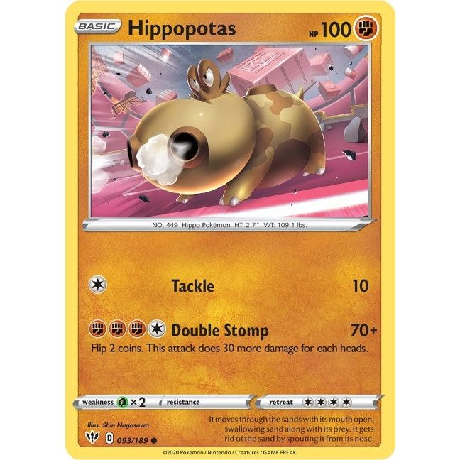 Hippopotas (093/189) (SWSH03)