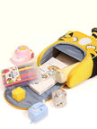 Cartoon Tiger Kids Backpack – 3D Cute School Bag for Toddlers & Children (Yellow)