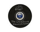 Dylan Cozens Autographed Buffalo Sabres Autograph Model Puck Inscribed 