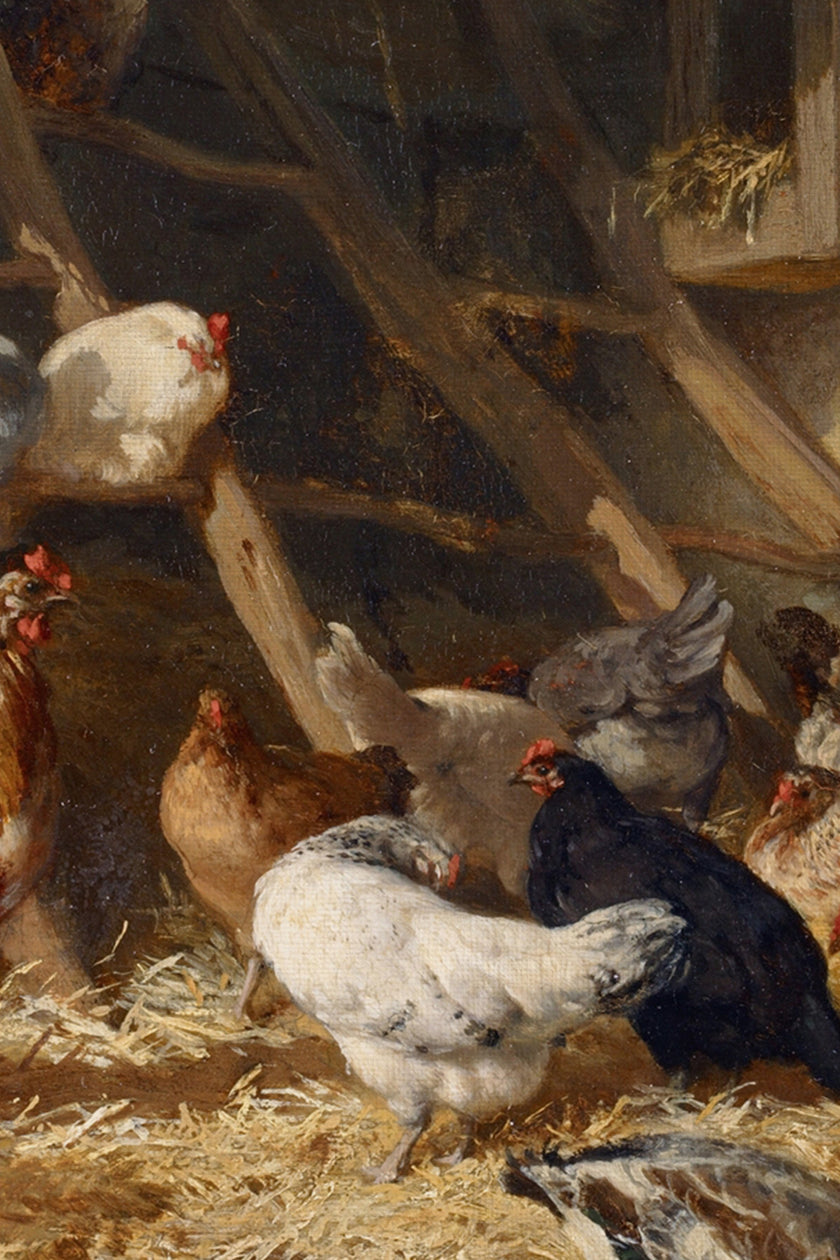 ÉVEIL DE LA FERME, CADRE VINTAGE OR