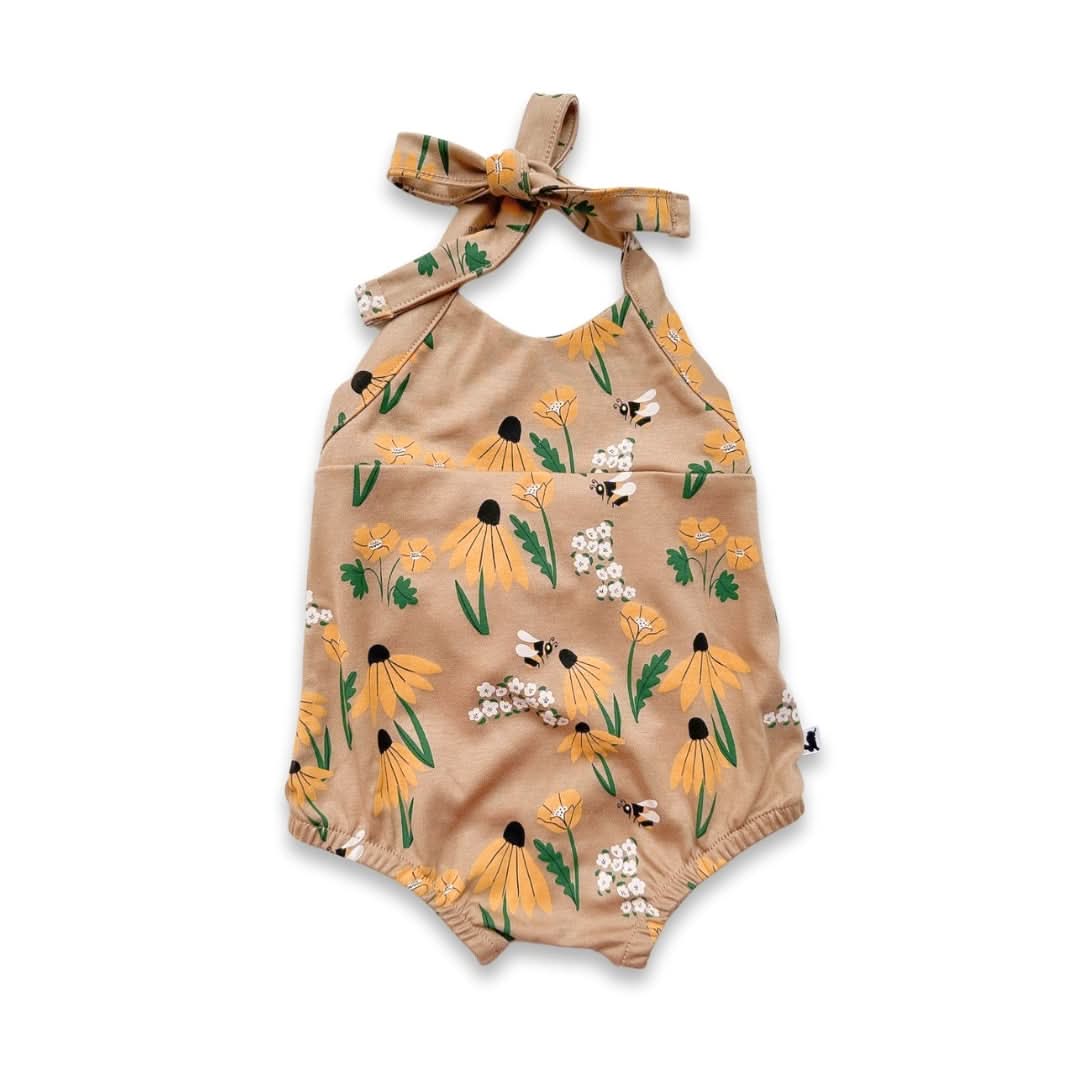 Baby/Kids' Bamboo Halter Romper | Berry
