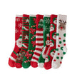 Coral Fleece Stockings Cartoon Thermal Christmas Room Socks