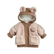 Children's Winter Jacket Korean-style Cute Bear Plus Velvet Cotton-padded Coat