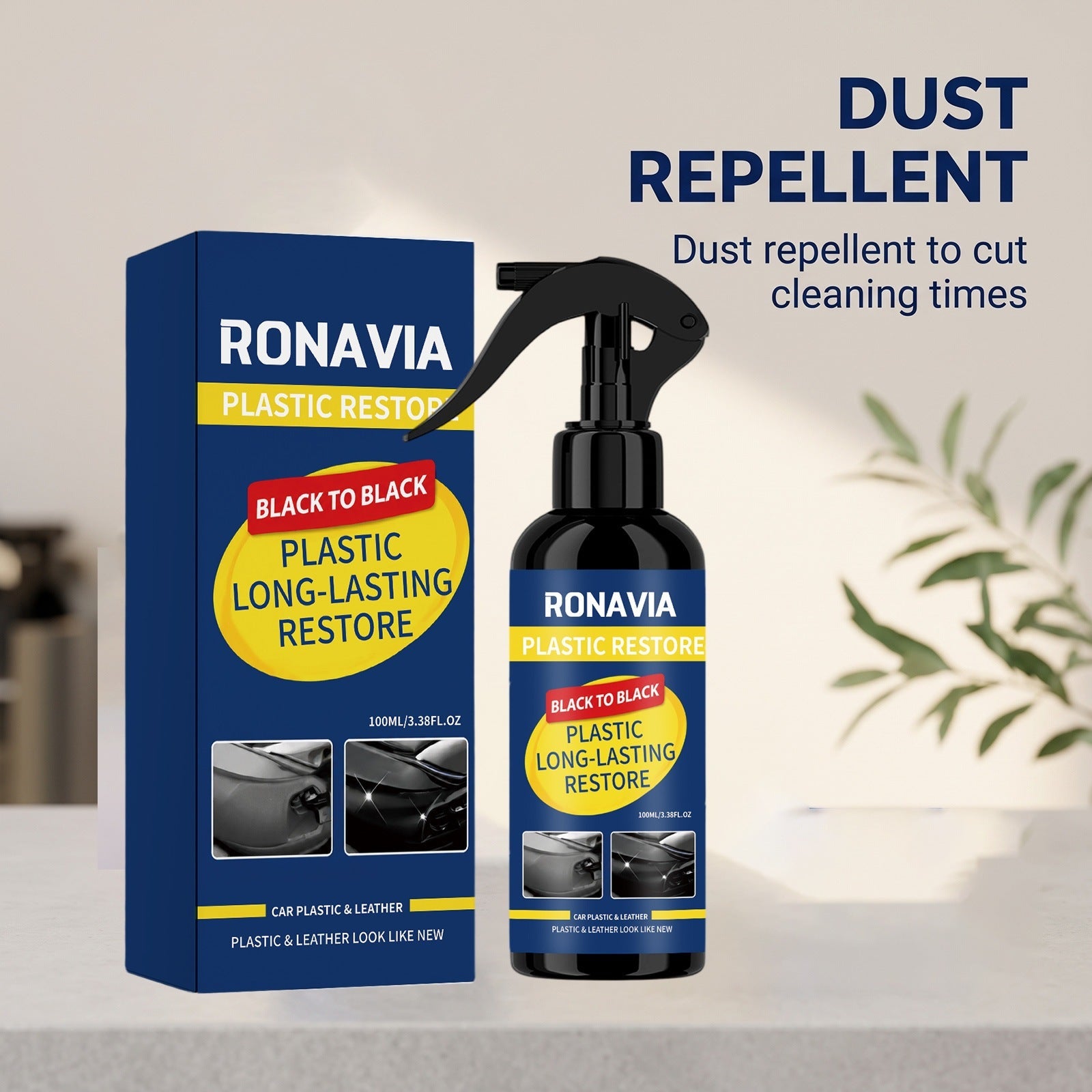 Automotive Plastic Repair Agent – Silicone-Based Interior Restorer for Car Trim & Dashboard | Canada & USA
