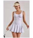 Tennis Dress 3pcs High-stretch Sports Athletics
