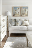 COMBINAISON VINTAGE GREEK VILLAS (2 Oeuvres sur toile étirée)