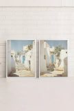 COMBINAISON VINTAGE GREEK VILLAS (2 Oeuvres sur toile étirée)