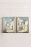 COMBINAISON VINTAGE GREEK VILLAS (2 Oeuvres sur toile étirée)