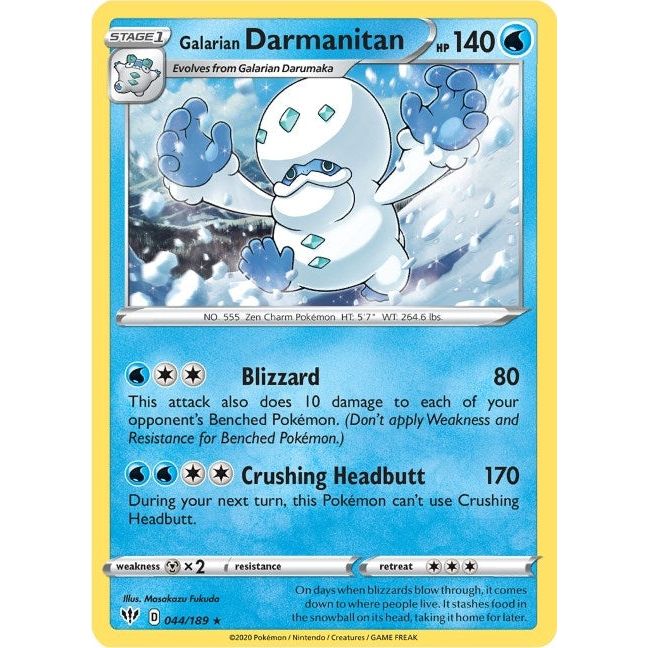 Galarian Darmanitan - 44/189 (Cracked Ice Holo) (044/189) (PR)