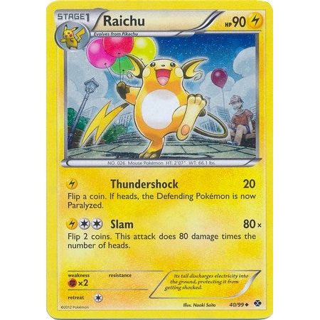 Raichu - 40/99 (Cosmos Holo) (040/099) (BLE)