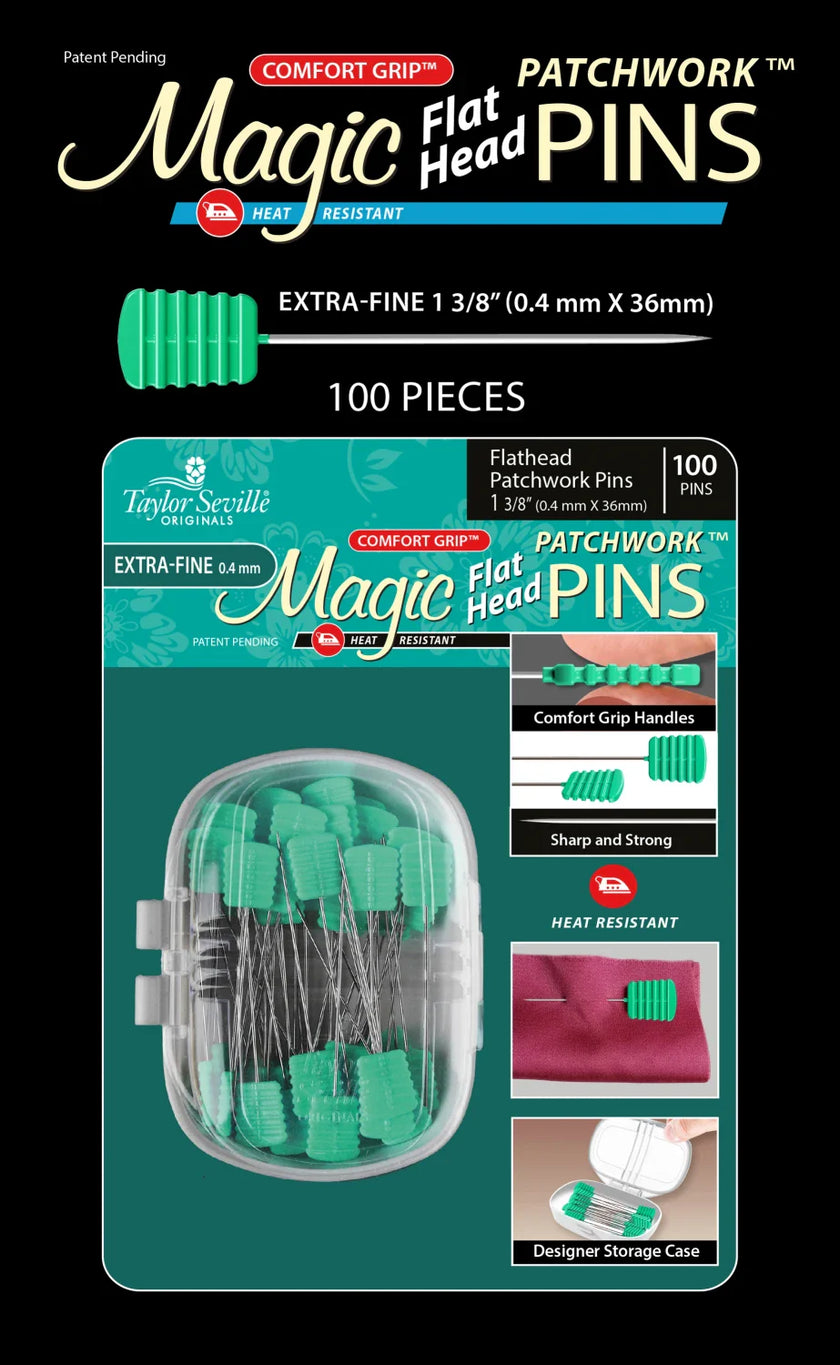 Magic Pins - Flathead Patchwork Extra Fine 100pc