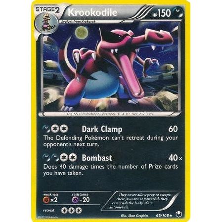 Krookodile - 66/108 (Cosmos Holo) (066/108) (BLE)