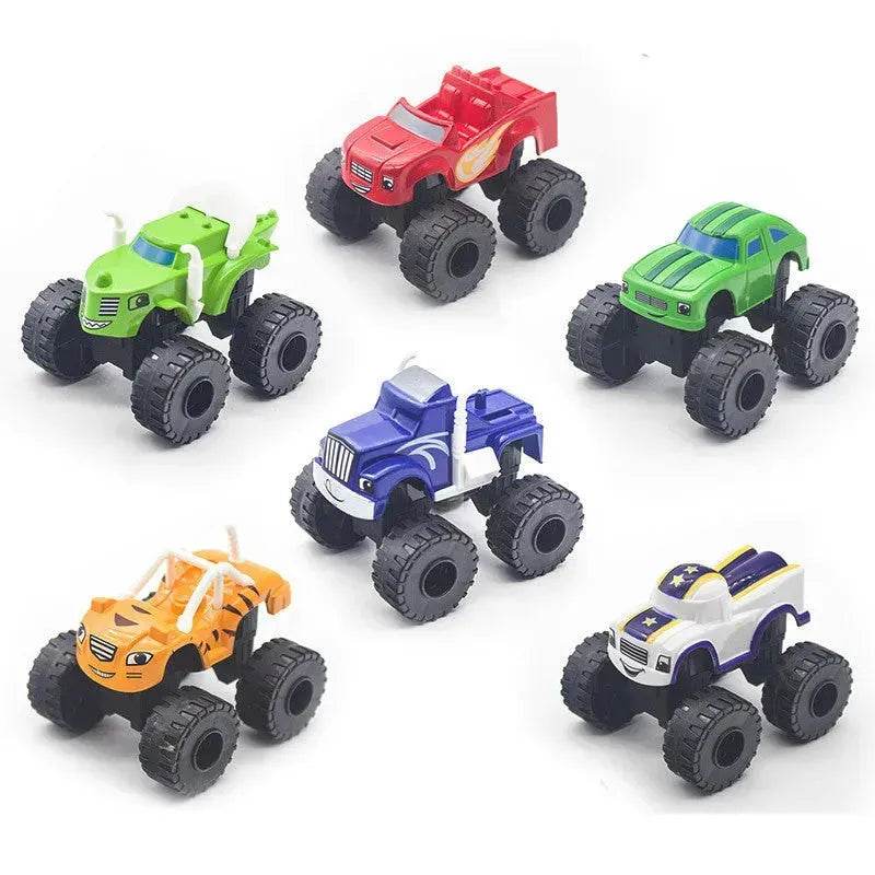 Flame and machine toy car