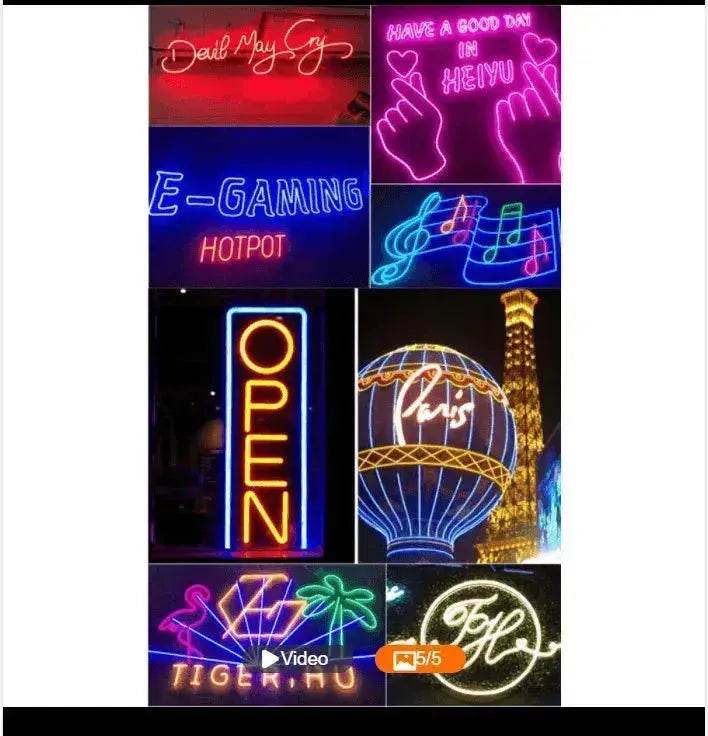 220V Neon Light With LED Neon Background Decorative Light Strip