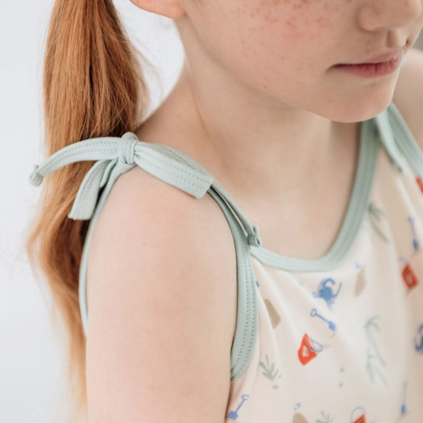 Kids' Bamboo Bow Strap Dress | Digging It