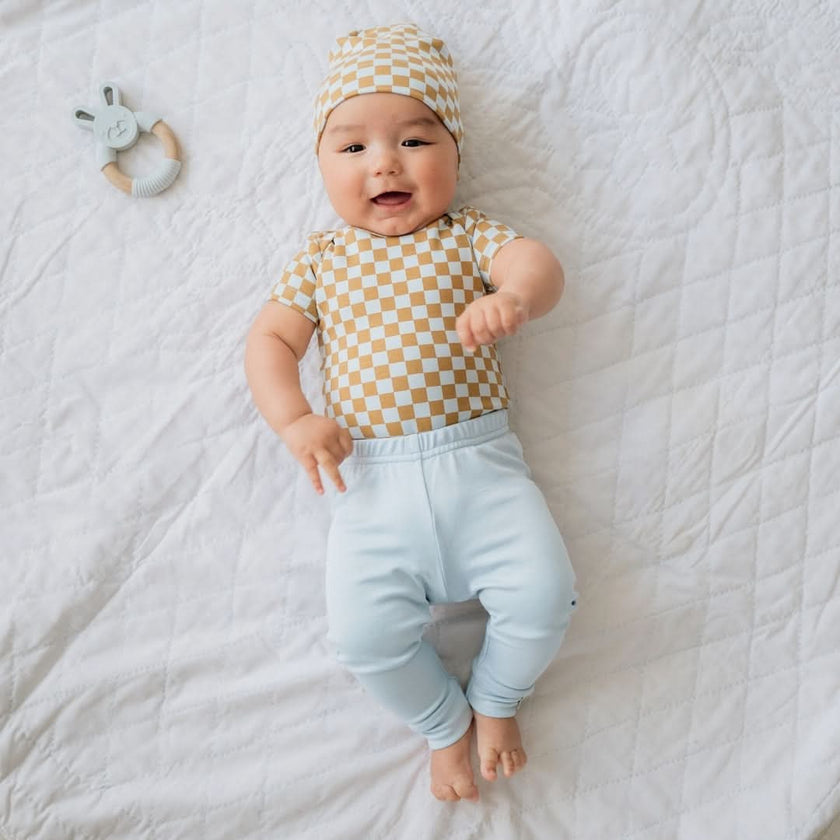 Baby Bamboo Leggings | Eucalyptus Gingham