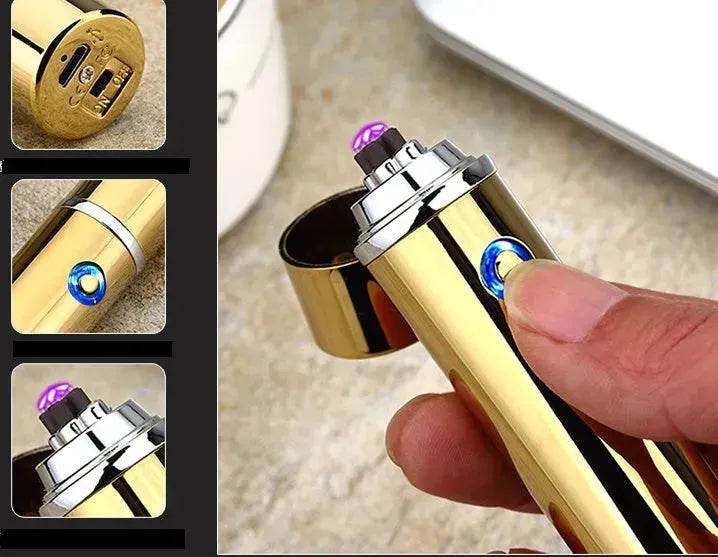 Electric USB Lighter Smokeless Windproof Cigarette Cigar Lighters