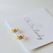 Blossom Floral Huggie Hoop Earrings