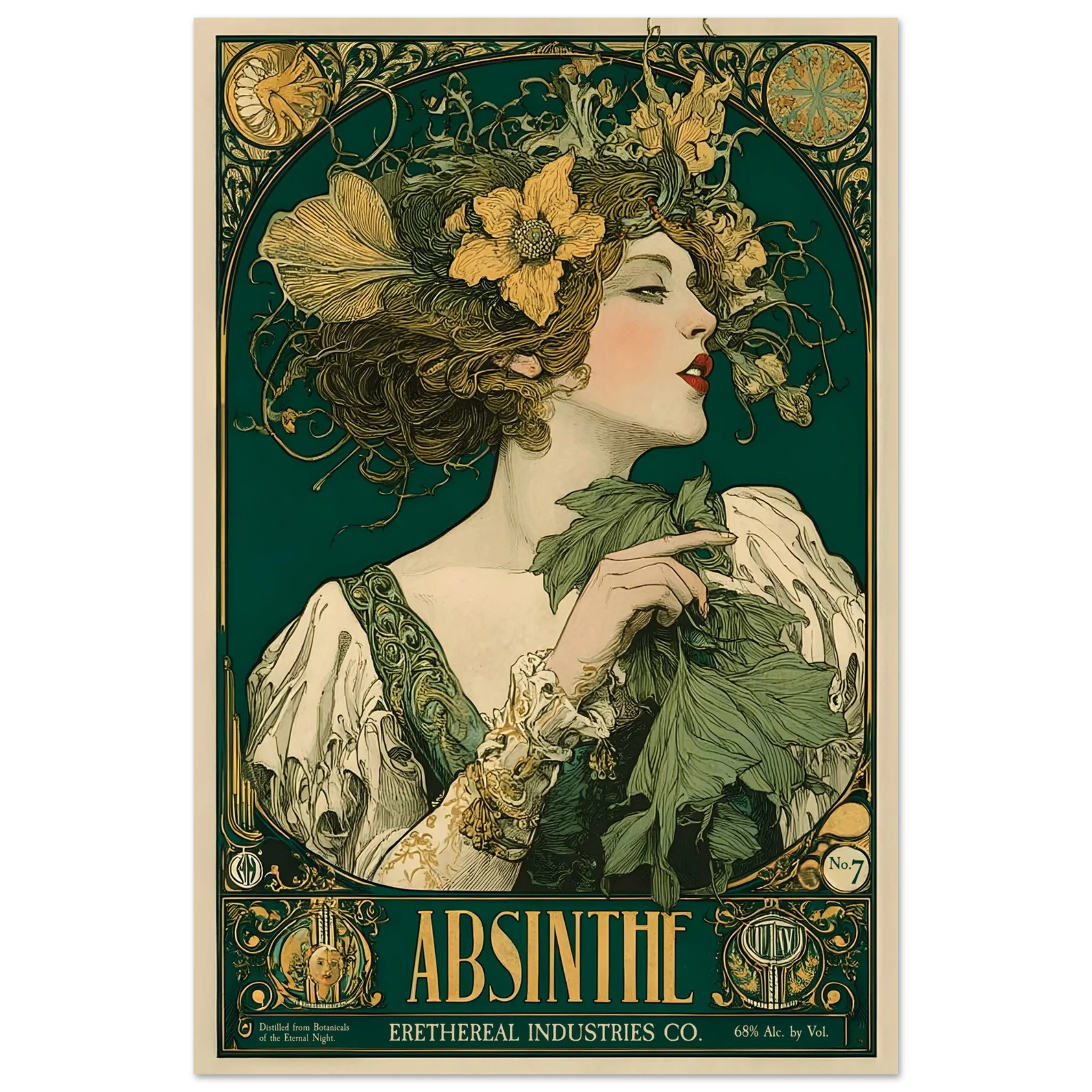 L’Absinthe d’Ombre - Poster & Framed Print