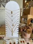 Standout Boutique Blue Star Gem 14k Gold Bond Necklace