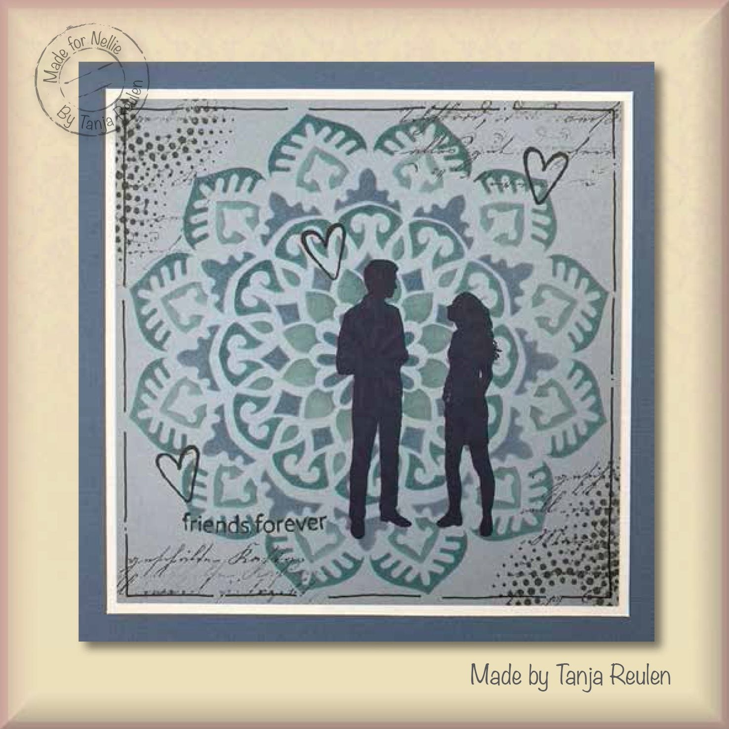 Nellie's Choice Texture Clear Stamp Writing