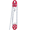 Twin Sheave Block And Tackle 1 2 X 200Ft Twin Sheave Block With Braid Rope 30-35KN 6600-7705LBS Double Pulley Rigging