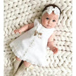 Girls baby sleeveless bow skirt Dress Christening Dress Baby girl Dress Baptism Gown