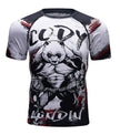 Men’s MMA Compression Rash Guard Set – Anime BJJ Grappling Fight Shorts & Leggings Training Gear