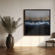 Art mural : Horizon doré abstrait