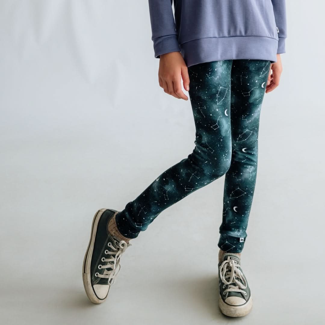 Youth Bamboo Leggings | Twilight Grove