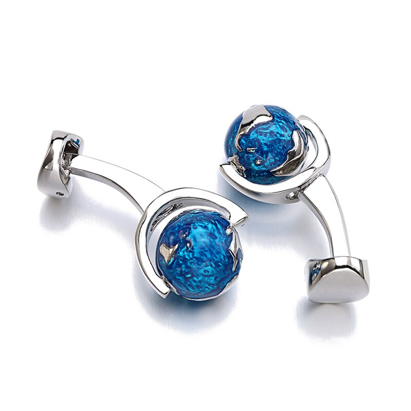 Men's Globe Earth Cufflinks – Rotatable Copper French Cufflinks | Canada & USA