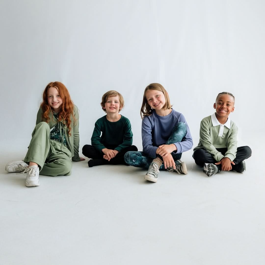 Youth Bamboo Leggings | Celestial Floral