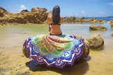 Tassel Fringe Beach Large Round Towel Fringe Beach Mat