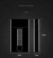 Ten conventional thin cigarette rechargeable cigarette case