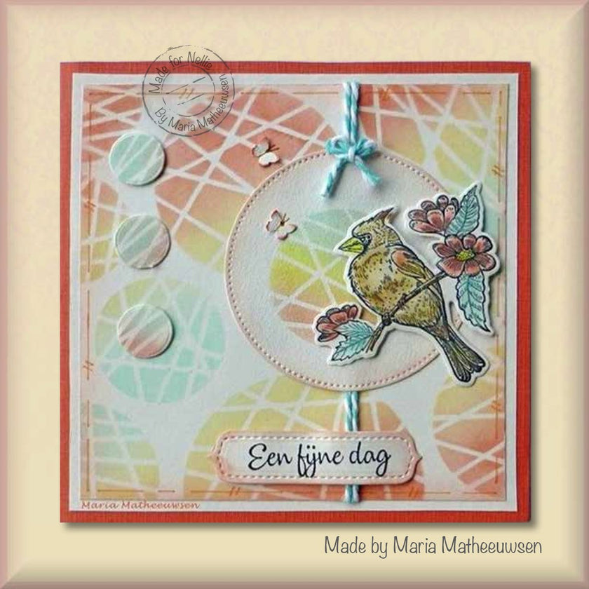 Nellie's Choice Stencil A6 For Magnetic Colour Set Circles