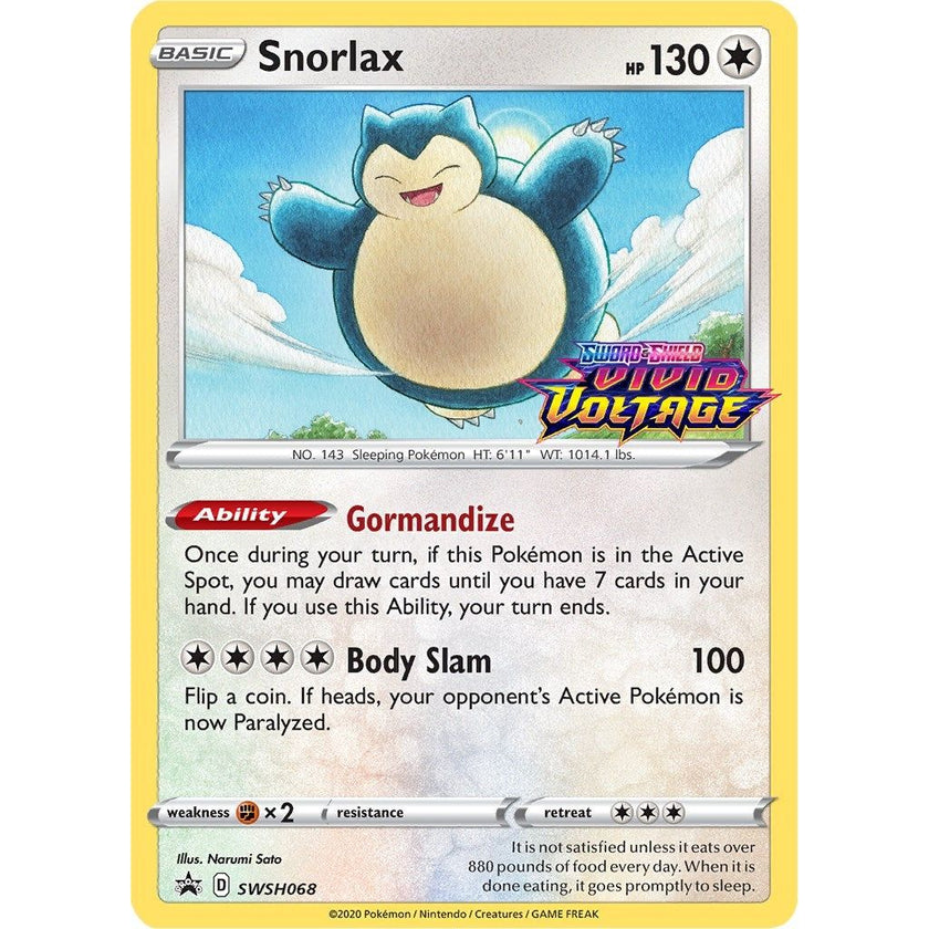 Snorlax - SWSH068 (Prerelease) (SWSH068) (SWSD)