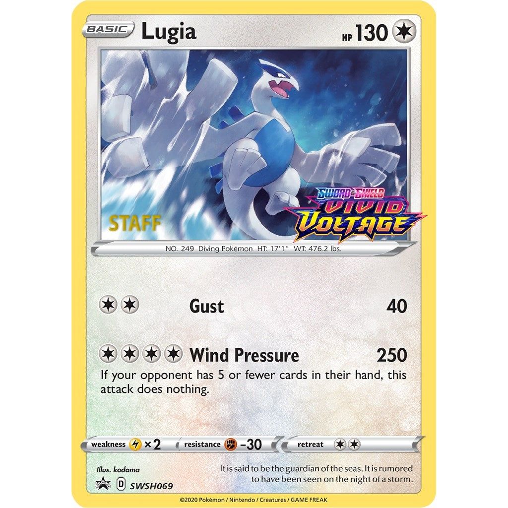 Lugia - SWSH069 (Prerelease) [Staff] (SWSH069) (SWSD)
