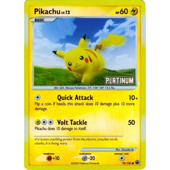 Pikachu - 70/100 [Platinum] (070/100) (BKP)