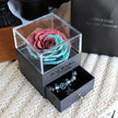 Eternal Flower Rose Jewelry Box for Birthday Presents Valentines Day Wedding Gift Box