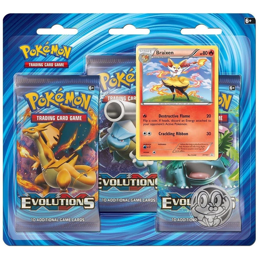 XY - Evolutions 3 Pack Blister [Braixen]